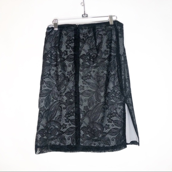 Anthropologie | Lace Overlay Skirt - Picture 3 of 4